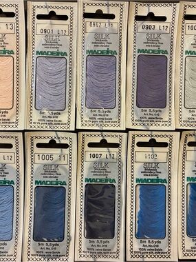 Madeira Silk Embroidery Floss Assorted Lot of 10